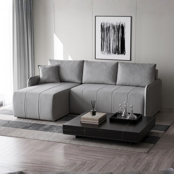 ET JOFREY Több színben modern Sarokgarnitúra