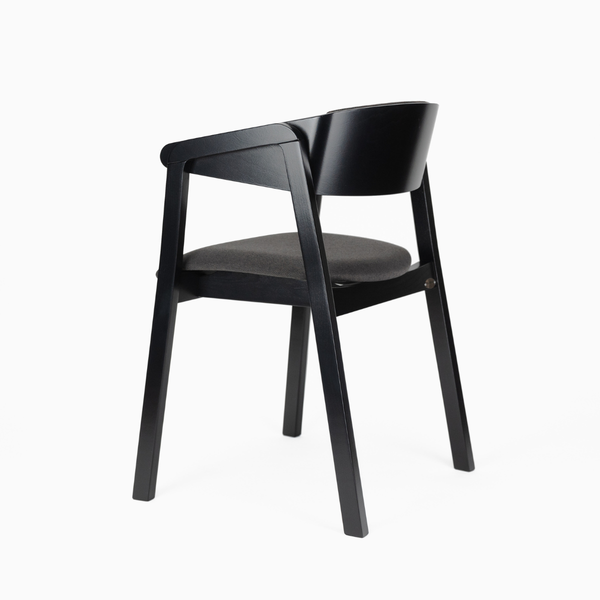 MR ZOE Fekete elegáns Fa beltéri szék