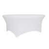 DL ROUND SPANDEX R160 Fehér klasszikus Konferencia, bankett spandex huzat