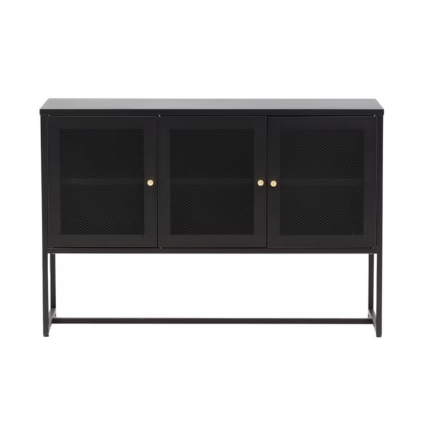 VD MILA Fekete design Konzolasztal