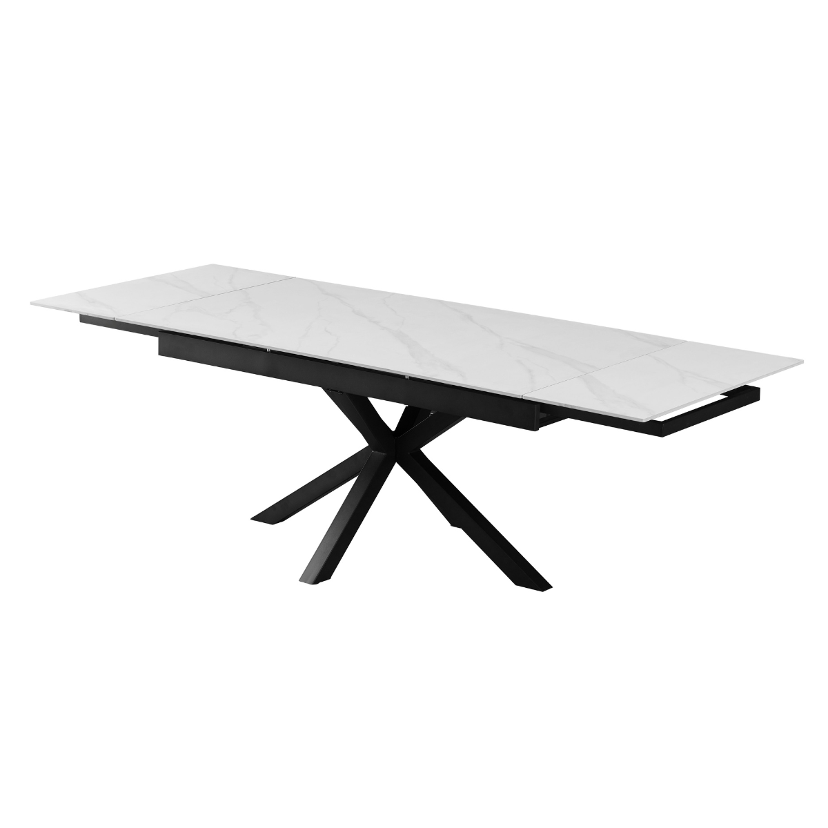 ET MELANIE Fehér design Beltéri komplett asztal