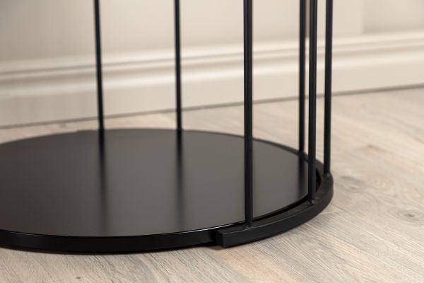 VD BART utolsó 1db  Fekete modern Dohányzóasztal