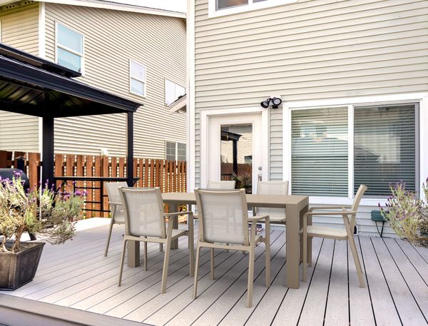 ST LAS Taupe modern Kültéri komplett asztal