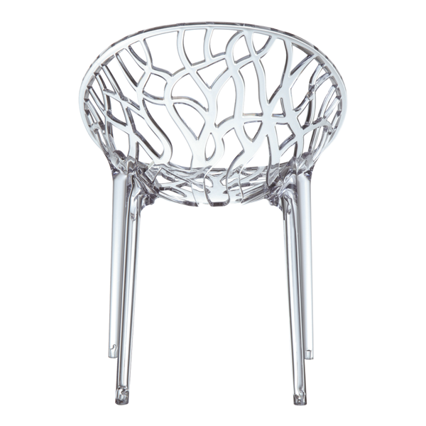 AT-ST CRYSTAL Fehér design Műanyag kültéri szék