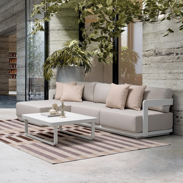 BT MURIEL Fehér, Bézs design Kültéri lounge szett