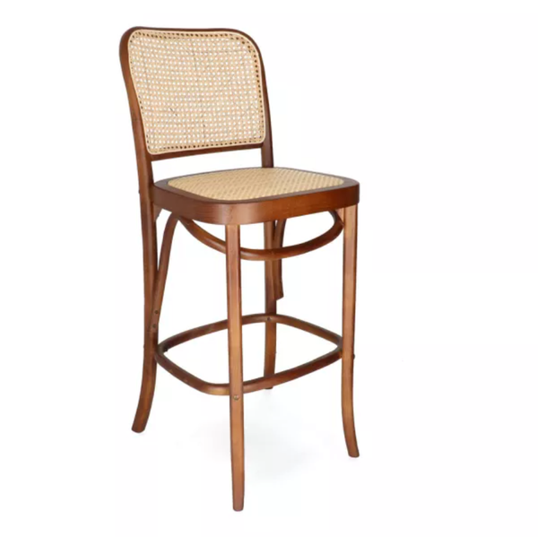 DL MACCHIATO WALNUT BS Barna vintage Fa beltéri bárszék