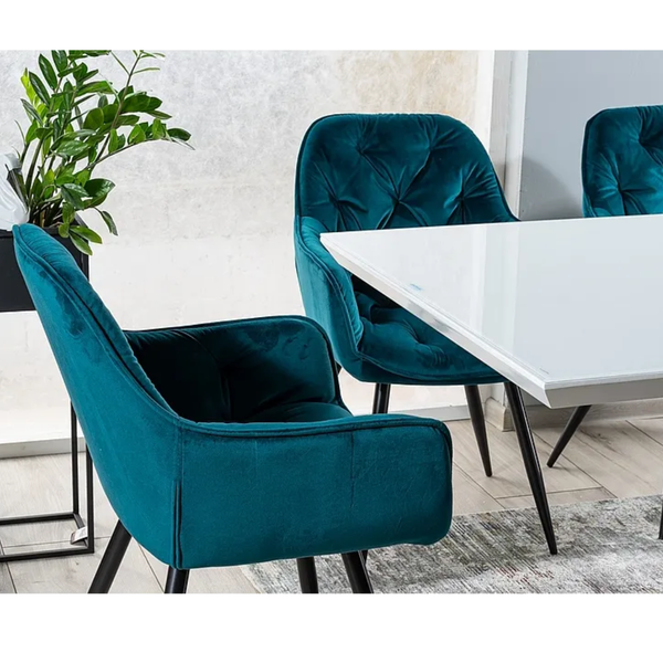 SI LARA Fehér design Bővíthető étkezőasztal