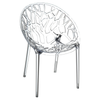 AT-ST CRYSTAL Fehér design Műanyag kültéri szék