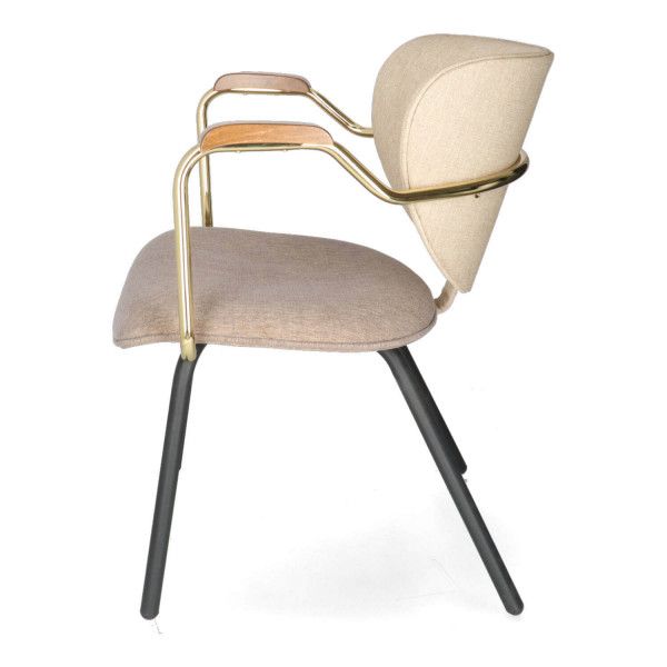 NI ROXY Barna, Taupe vintage Kárpitos beltéri szék