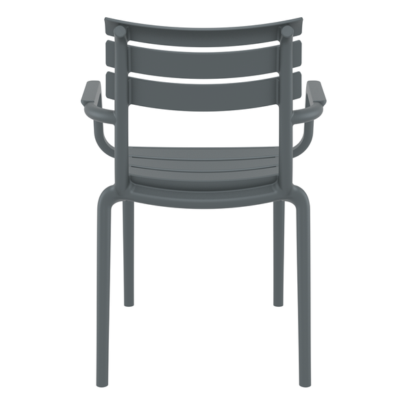 ST PARIS Szürke design Műanyag kültéri szék