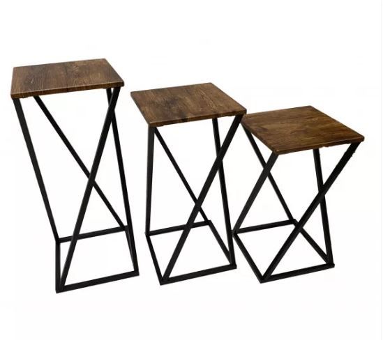 DL GILBERT Fekete skandináv Dohányzóasztal