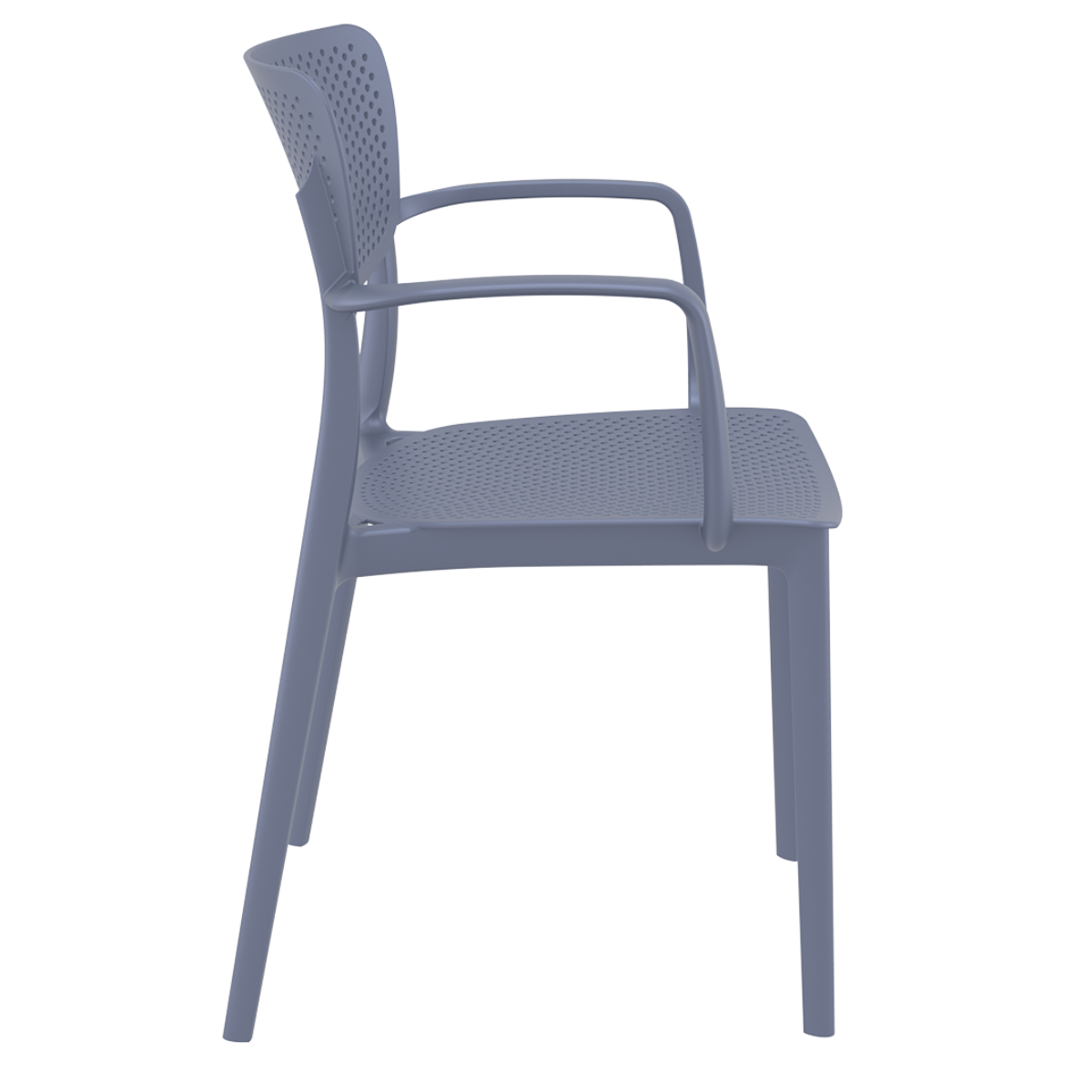 ST LOFT Szürke design Műanyag kültéri szék