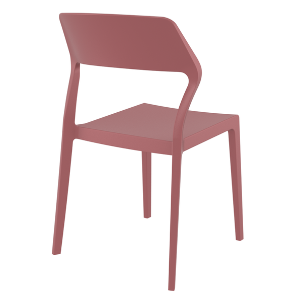 ST SNOW Bordó design Műanyag kültéri szék