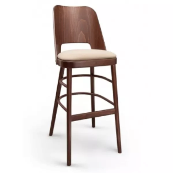 XTON 24 Brown Scandinavian Wooden indoor bar stool