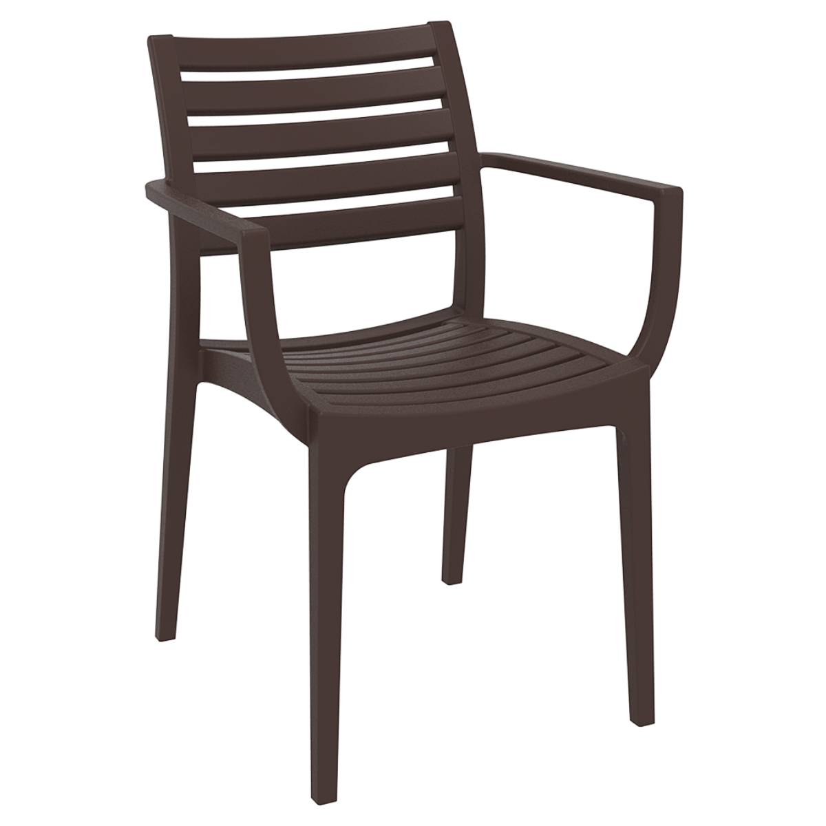ST ARTEMIS Barna design Műanyag kültéri szék