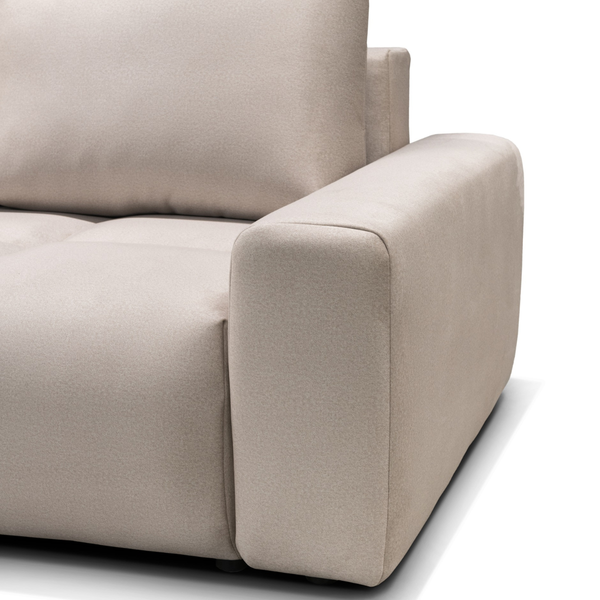 ET AUSTIN Bézs design Sarokgarnitúra