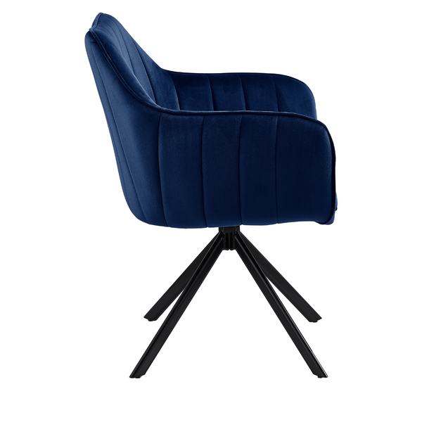 DL ZALIA  Kék design Kárpitos beltéri szék