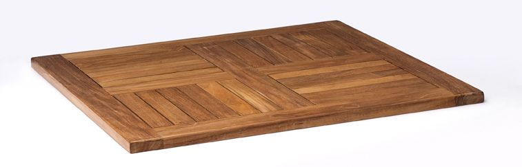 PEDRALI TEAK TOP 60x60 Brown classic Outdoor Teak Tabletop
