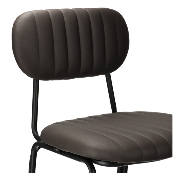 DL TEMPLE Fekete industrial Alacsony bárszék