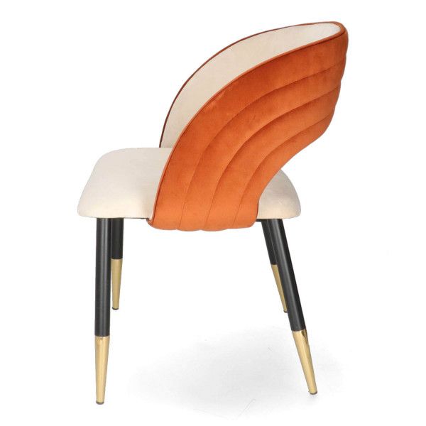 NI HELIA Orange elegant Upholstered indoor chair