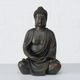 B BUDDHA FIGURINE 2 Fekete design Asztali dekoráció