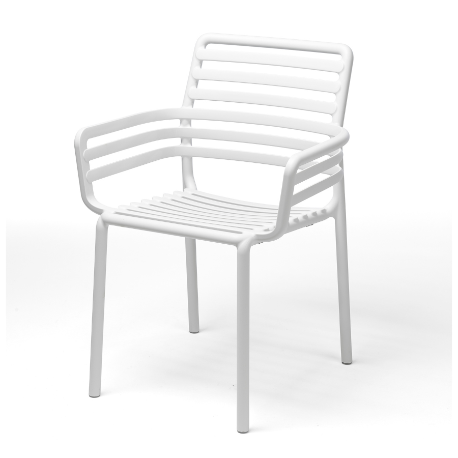 NARDI DOGA ARMCHAIR Fehér design Műanyag kültéri szék