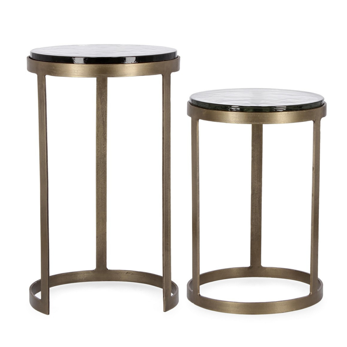 BT ZAMIRA 2 RÉSZES Ezüst vintage Dohányzóasztal