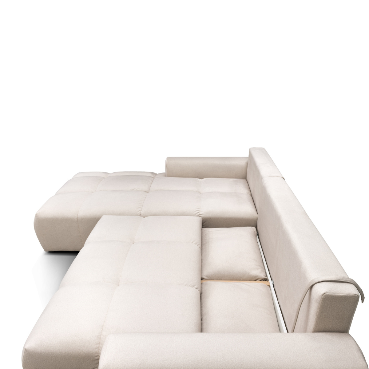 ET AUSTIN Bézs design Sarokgarnitúra