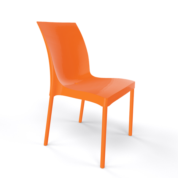 AT IRIS Narancs design Műanyag kültéri szék