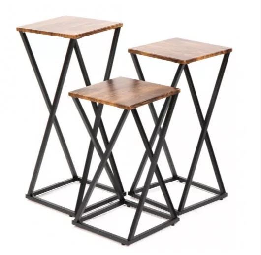 DL GILBERT Fekete skandináv Dohányzóasztal