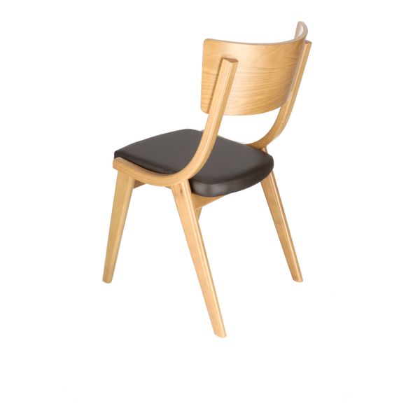 IC AURA OAK Barna design, elegáns Fa beltéri szék