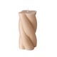 B TWISTER CANDLE Bézs modern Asztali dekoráció