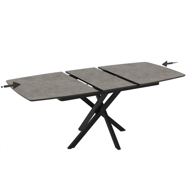 ET FELICIA Szürke design Beltéri komplett asztal