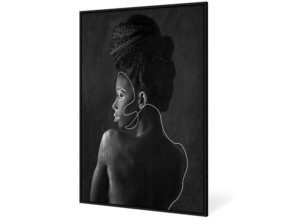 EO BLACK WOMAN utolsó 1db  Fekete design Képkeret