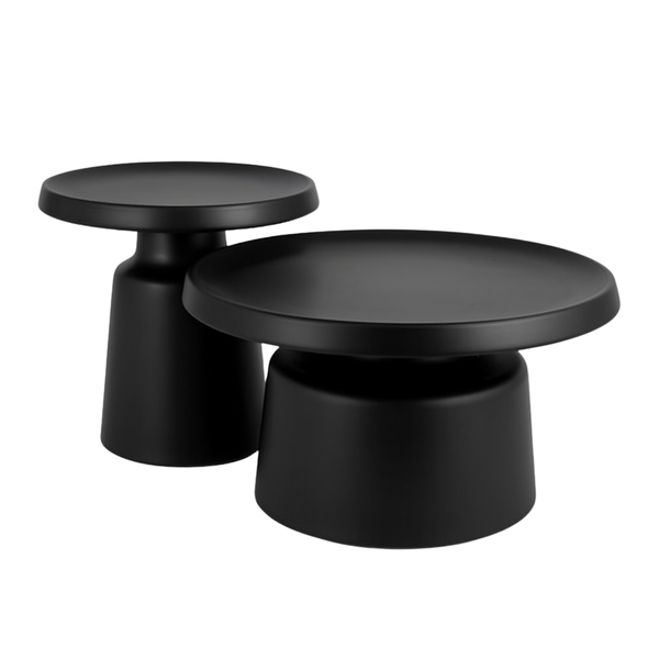 SI JORGOS SZETT Fekete design Dohányzóasztal