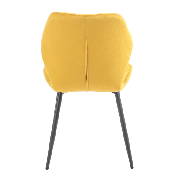 ET JULIE Sárga design Kárpitos beltéri szék