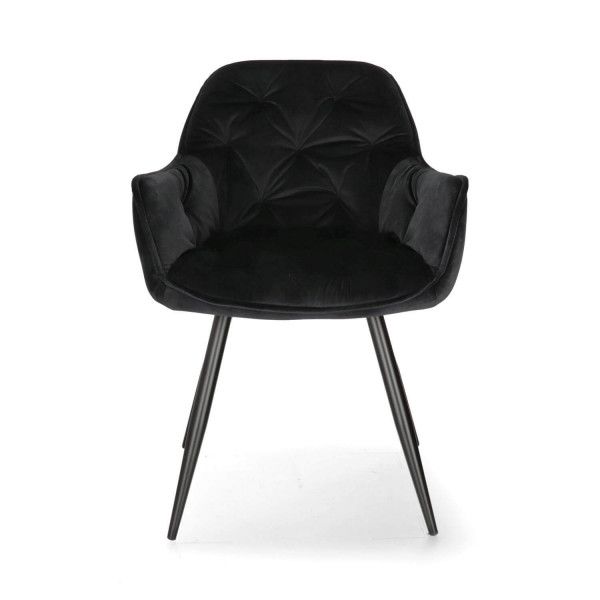 SI CHERRY Fekete elegáns Kárpitos beltéri szék