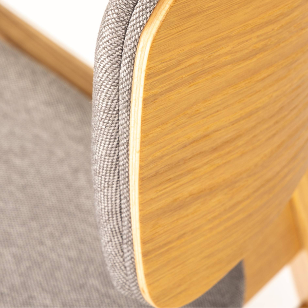 GB LUCY Szürke, Natúr klasszikus Fa beltéri szék