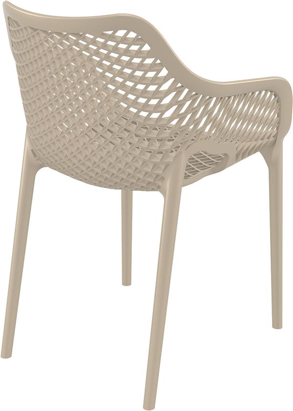ST NET Taupe modern Műanyag kültéri szék