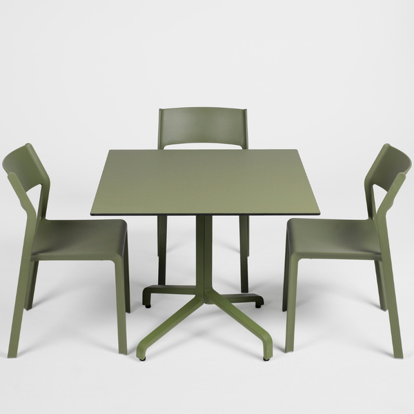 NARDI TRILL BISTROT Fehér minimalista Műanyag kültéri szék