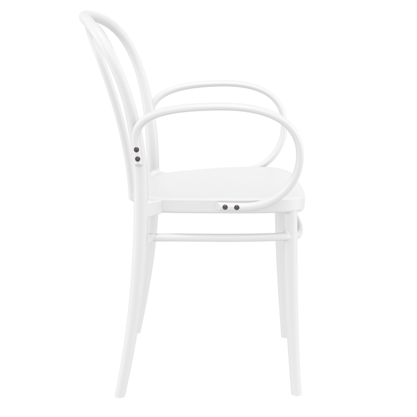 ST VICTOR XL Fehér design Műanyag kültéri szék