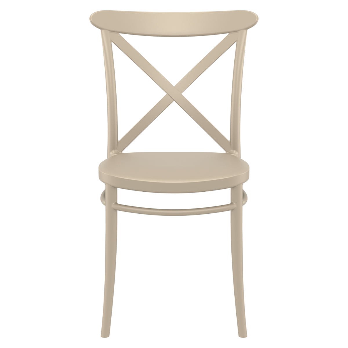 ST CROSS Taupe design Műanyag kültéri szék