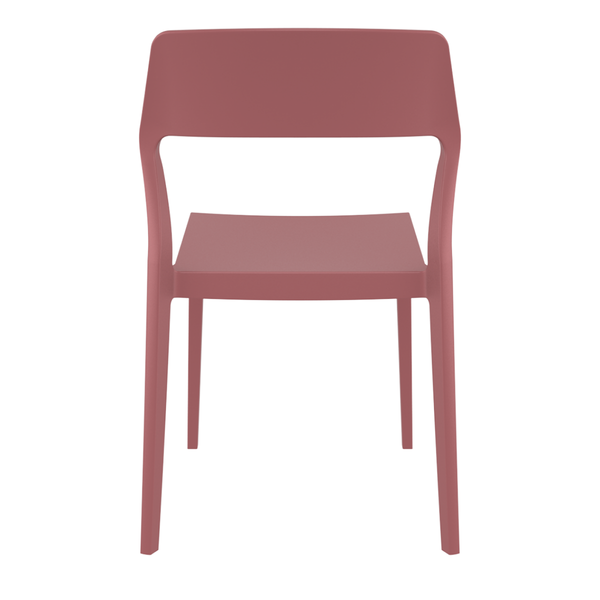 ST SNOW Bordó design Műanyag kültéri szék