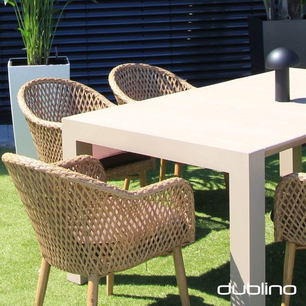 DL BRUNO Barna elegáns Polirattan kültéri szék