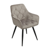 ET MONIQUE Szürke design Kárpitos beltéri szék