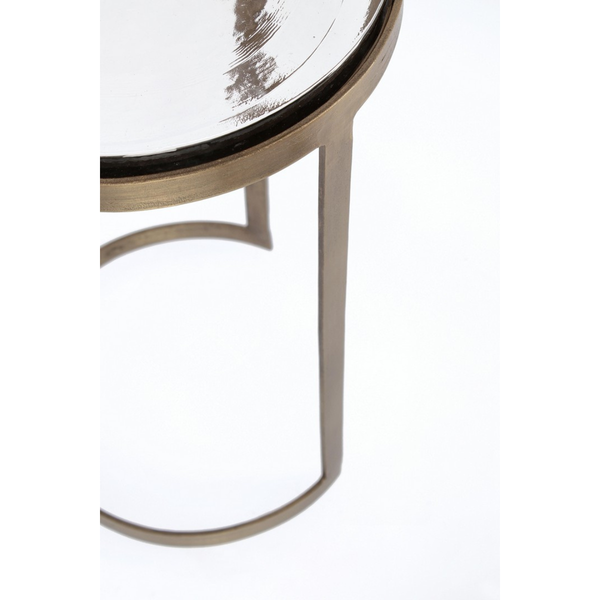 BT ZAMIRA 2 RÉSZES Ezüst vintage Dohányzóasztal