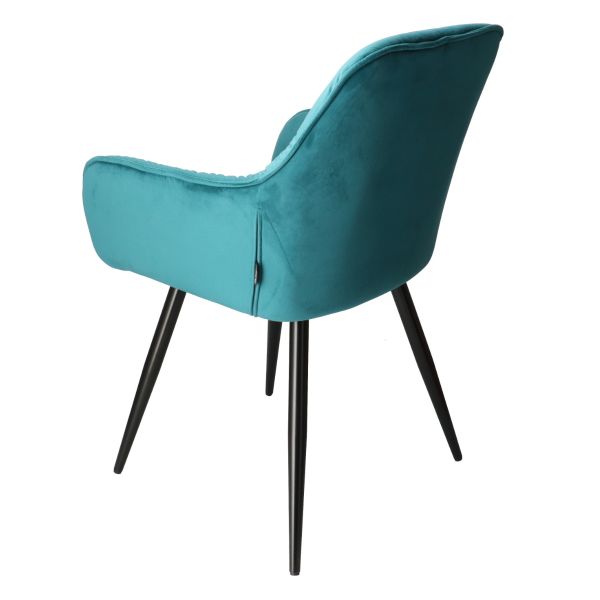 DL CHERRY BLUVEL 85 Türkiz design, elegáns Kárpitos beltéri szék