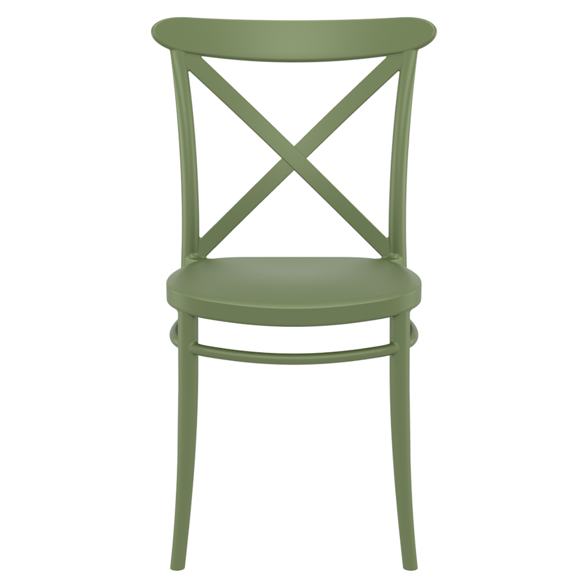 ST CROSS Zöld design Műanyag kültéri szék