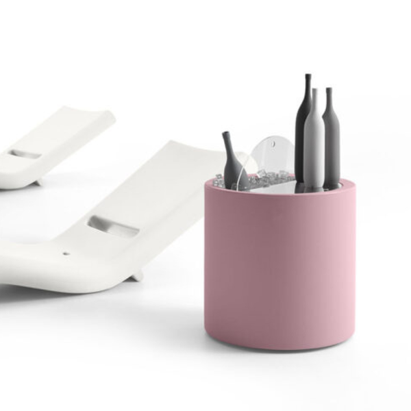 LX BROCK PARTY STORAGE  Fehér design Lerakóasztal