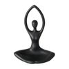 B YOGA CANDLE HOLDER Fekete design, modern Dekoráció